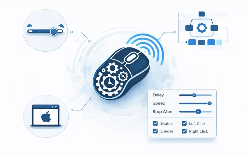 Customizing Mouse Clicker with control settings