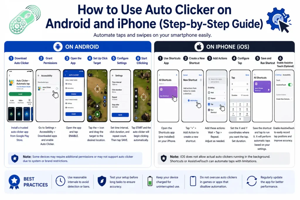 How to Use Auto Clicker on Android and iPhone