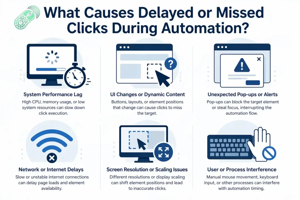 What Causes Delayed or Missed Clicks During Automation?