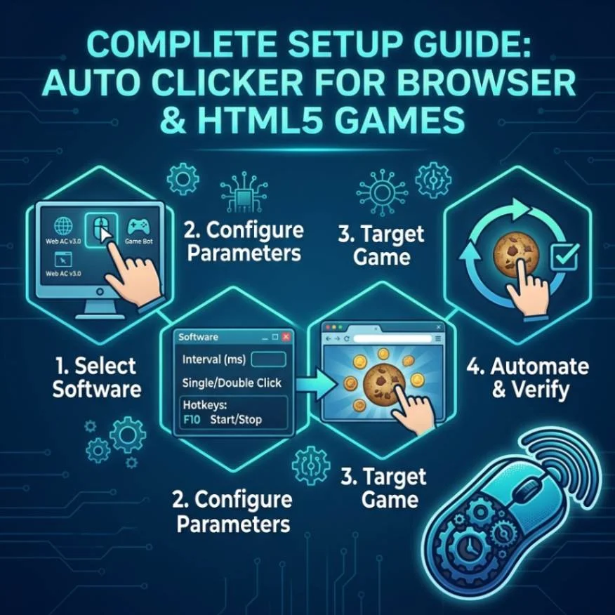 Auto Clicker for Browser and HTML5 Games.